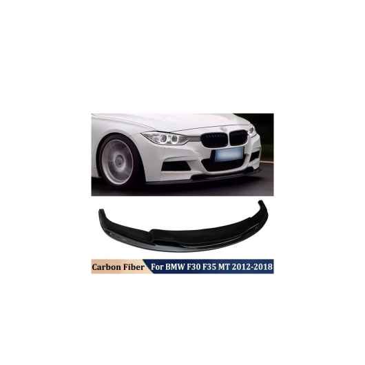 リアル カーボンファイバー フロント リップ バンパー チン シャベル ヘッド チューニング 適用: BMW 3シリーズ F30 F35 MT 2012-2018 ボディ スタイリング AL-OO-2741 AL Car parts