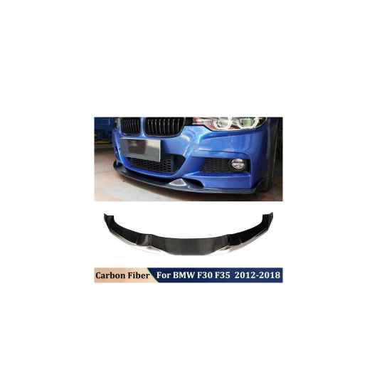 リアル カーボンファイバー フロント シャベル バンパー リップ ディフューザー チン スポイラー 適用: BMW 3シリーズ F30 F35 2012-2018 チューニング AL-OO-2746 AL Car parts