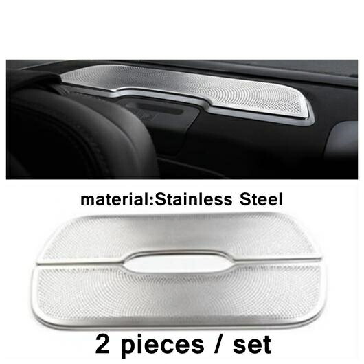 ステンレス スチール アクセサリー 適用: BMW 7シリーズ G11 G12 2016-2020 ドア オーディオ スピーカー インテリア カバー ラウドスピーカー ツイーター トリム タイプC AL-PP-4422 AL Car parts