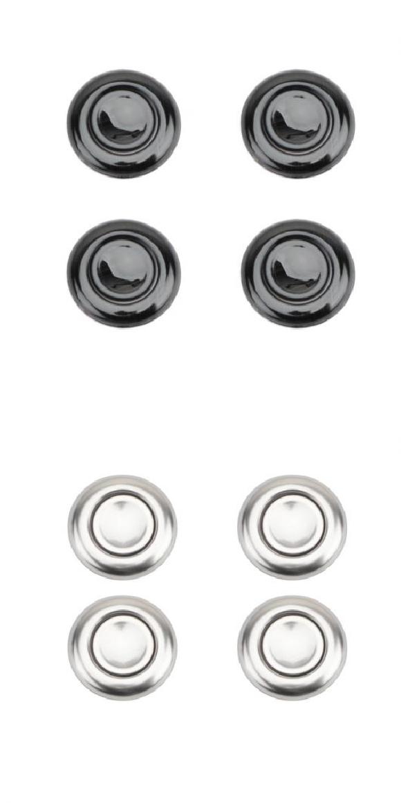 8ピース 適用: MG IMAX8 2021 シート ヘッドレスト ボタン 装飾 リング ブラック・シルバー AL-PP-4543 AL Interior parts for cars