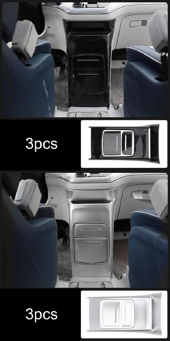 3ピース 適用: MG IMAX8 2021 通気口 コネクション「 装飾 フレーム ブラック・シルバー AL-PP-4548 AL Interior parts for cars｜オートパーツエージェンシー