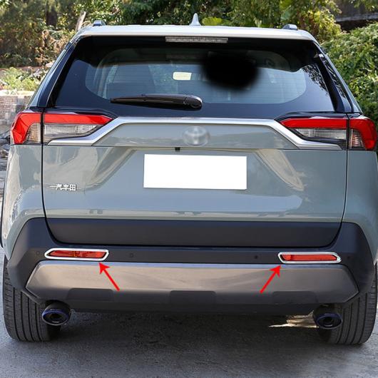 2ピース 適用: トヨタ RAV4 2020-2021 リア フォグランプ 装飾 フレーム AL-PP-4785 AL Exterior parts for cars