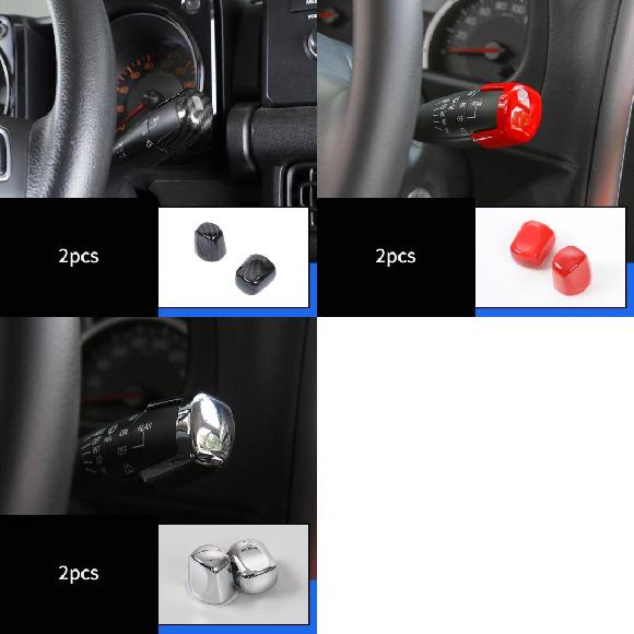 2ピース 適用: スズキ ジムニー 2019-2020 JB64-JB74 ワイパー レバー カバー 装飾 ペースト タイプ1～タイプ3 AL-PP-4885 AL Car parts 20,328円