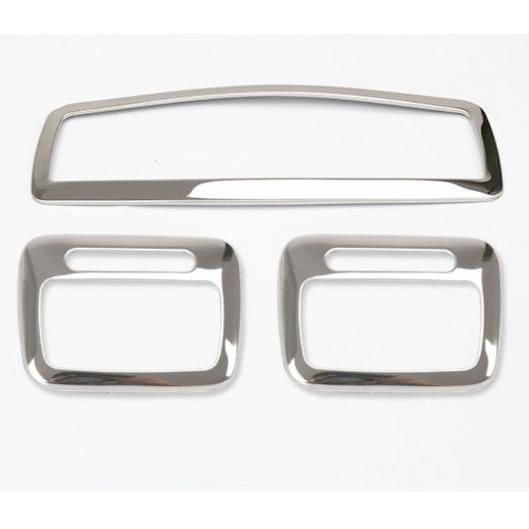 適用: 三菱 アウトランダー 2013-2017 リード ランプ 装飾 フレーム ステッカー 3ピース AL-PP-5215 AL Interior parts for cars