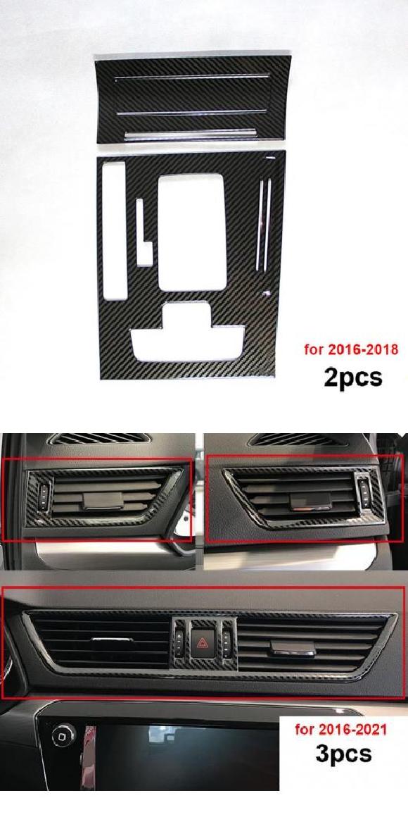 カーボン パターン 適用: シュコダ スペルブ 2016-2021WINDOW レギュレーター インストルメント パネル 通気口 ブライト ストリップ 装飾 フレーム タイプ2・タイプ7 AL-PP-5083 AL Car parts