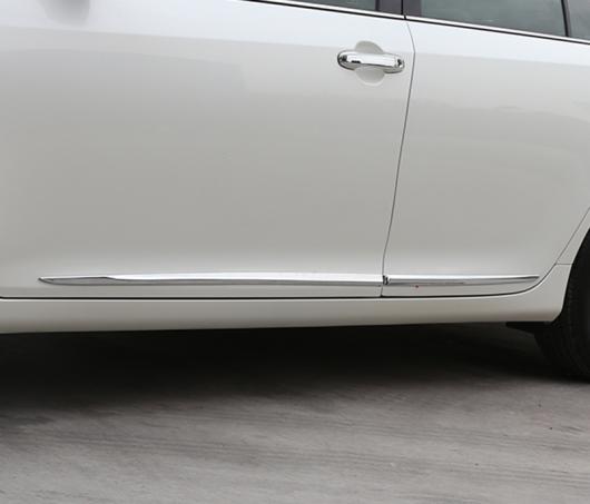 4ピース ABS 適用: トヨタ カムリ 2012-2017 ボディ トリム ステッカー ドア クラッシュ バー ステッカー AL-PP-5340 AL Exterior parts for cars