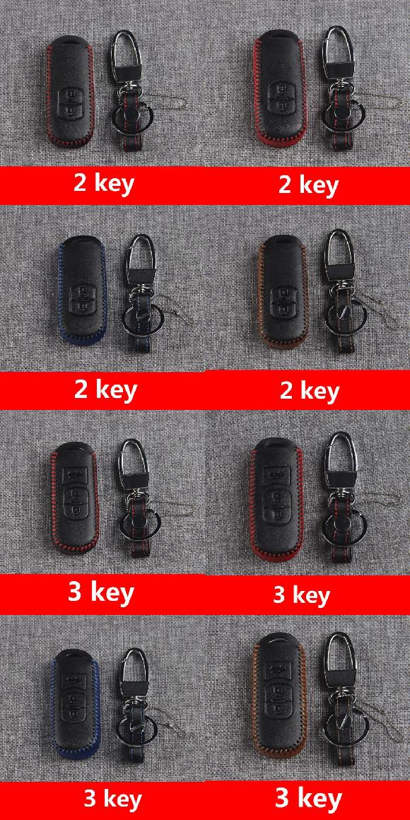 1ピース 適用: MAZDA3 2014-2017 アクセラ CX5 CX4 アテンザ キー バッグ リモート キー スリーブ トップ レイヤー レザー タイプ1～タイプ8 AL-PP-5358 AL Interior parts for cars