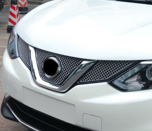 3ピース 適用: 日産 キャシュカイ 2016-2017 フロント グリル ハニカム ステンレス スチール トリム AL-PP-5610 AL Exterior parts for cars