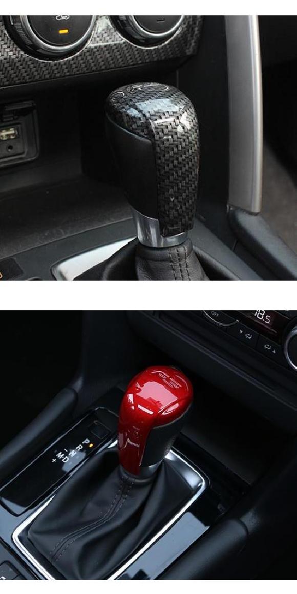 1ピース 適用: マツダ CX-4 CX-5 アテンザ ギア ヘッド トリム スパンコール ブラック・レッド AL-PP-5643 AL Interior parts for cars