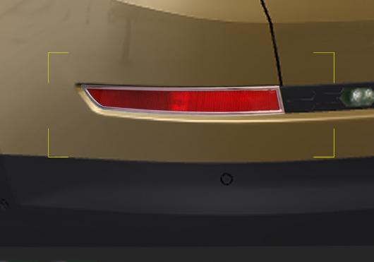 2ピース 適用: シュコダ コディアック リア フォグランプ 装飾 フレーム AL-PP-5796 AL Exterior parts for cars