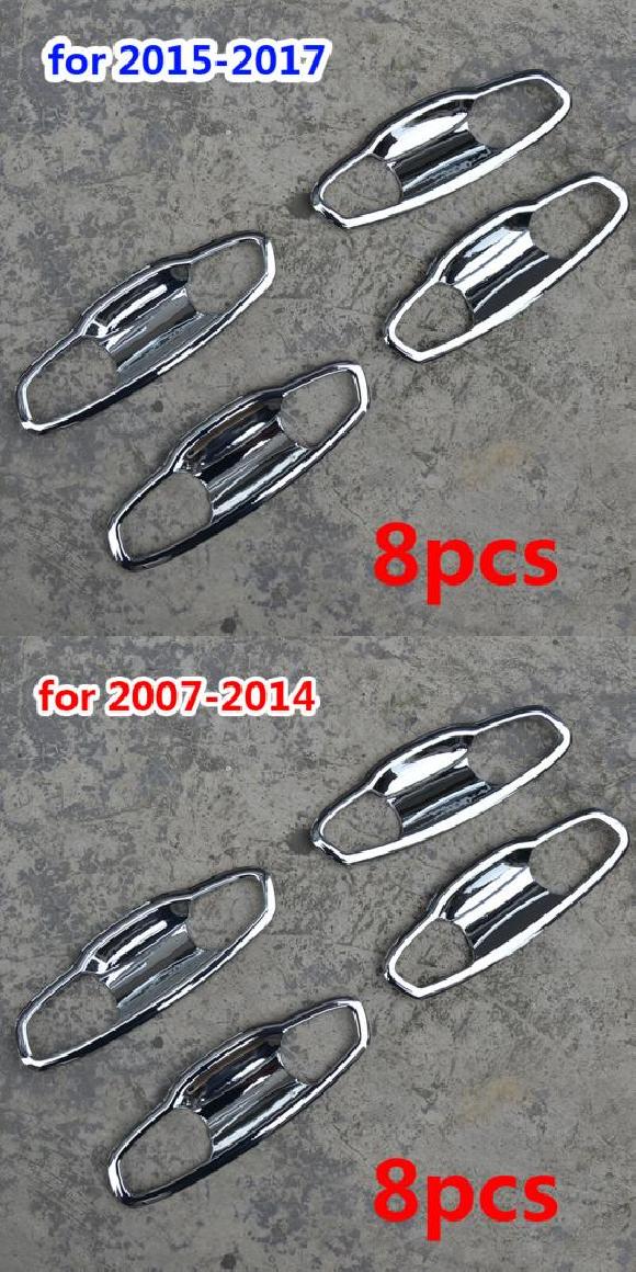 4ピース ABS 適用: シュコダ オクタヴィア 2007-2014 2015-2017 ドア ハンドル ステッカー ボウル 装飾 フレーム 2015 2017・2007 2014 AL-PP-5863 AL Exterior parts for cars