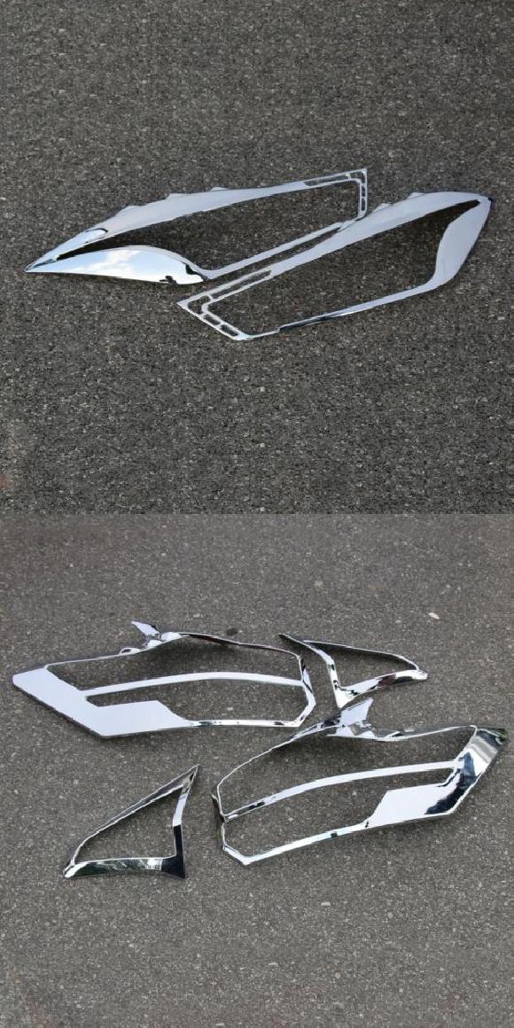 ABS 適用: 日産 キックス 2017 フロント ヘッドランプ リア テールライト ランプシェード 装飾 フレーム フロント ヘッドランプ・リア テールライト AL-PP-5885 AL Exterior parts for cars|オートパーツエージェンシー