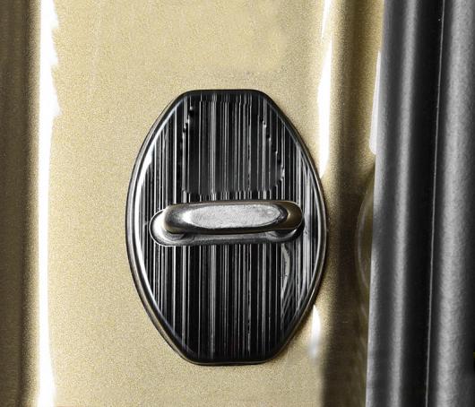 4ピース 適用: シュコダ コディアック ドア ロック カバー ステンレス スチール 保護 装飾 AL-PP-5923 AL Interior parts for cars
