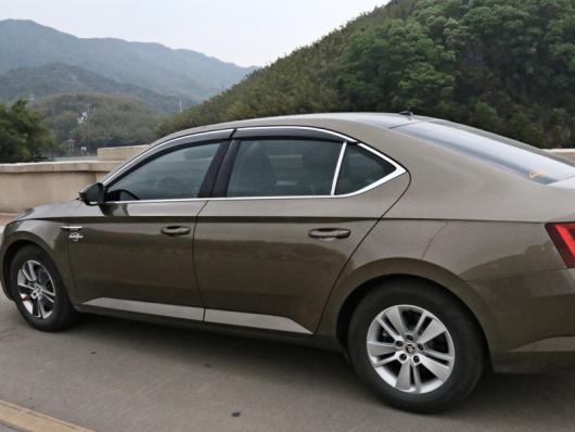 4ピース 適用: シュコダ スペルブ 2016-2018 ウィンドウ バイザー AL-PP-6061 AL Exterior parts for cars|オートパーツエージェンシー