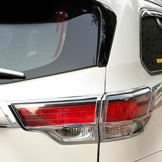 4ピース ABS 適用: トヨタ ハイランダー 2015-2018 テールライト 装飾 カバー AL-PP-6154 AL Exterior parts for cars