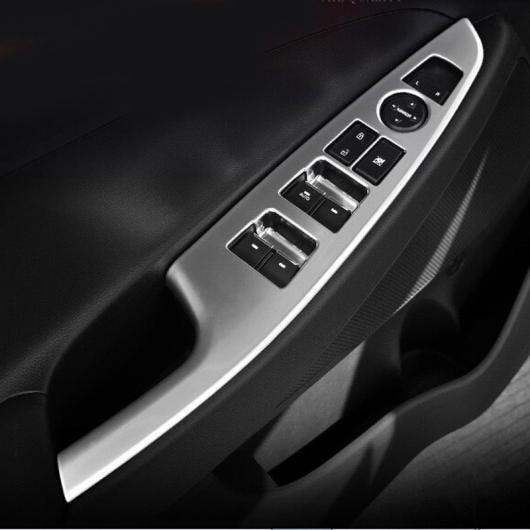4ピース 適用: ヒュンダイ/現代/HYUNDAI ツーソン 2015-2017 ガラス リフティング パネル 装飾 ステッカー AL-PP-6288 AL Interior parts for cars