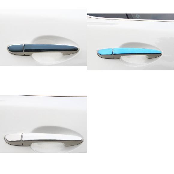 8ピース 適用: MAZDA3 アクセラ 2017 ドア ハンドル ステッカー ステンレス スチール ブラック～シルバー AL-PP-6305 AL Interior parts for cars