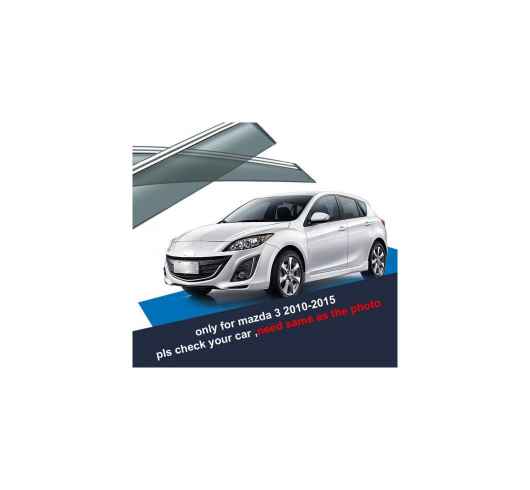 4ピース 適用: MAZDA3 2010-2015 ハッチバック/セダン ウィンドウ バイザー AL-PP-6567 AL Exterior parts for cars｜オートパーツエージェンシー
