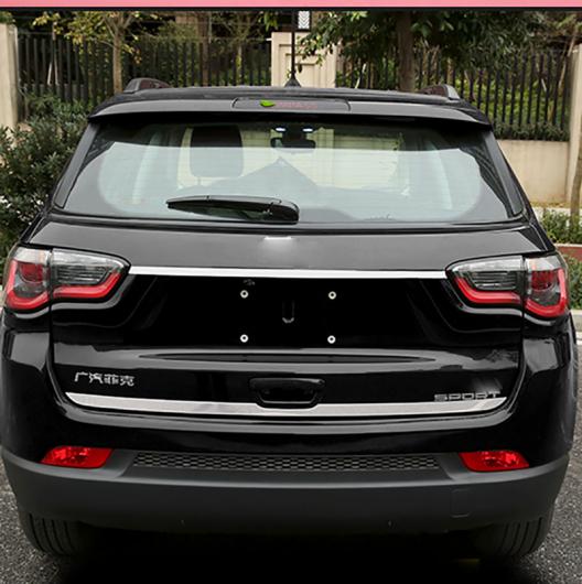 1ピース 適用: ジープ/JEEP コンパス 2017-2019 トランク テール ドア 装飾 ステンレス スチール AL-PP-6831 AL Exterior parts for cars