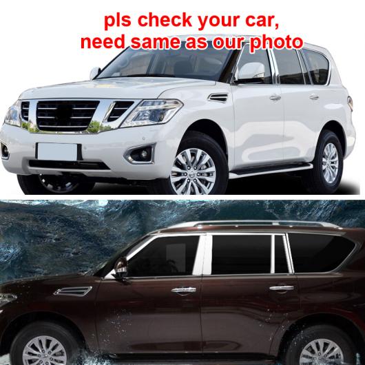 16ピース 適用: 日産 パトロール ウインドウ トリム 装飾 ストリップ AL-PP-6888 AL Exterior parts for cars｜オートパーツエージェンシー