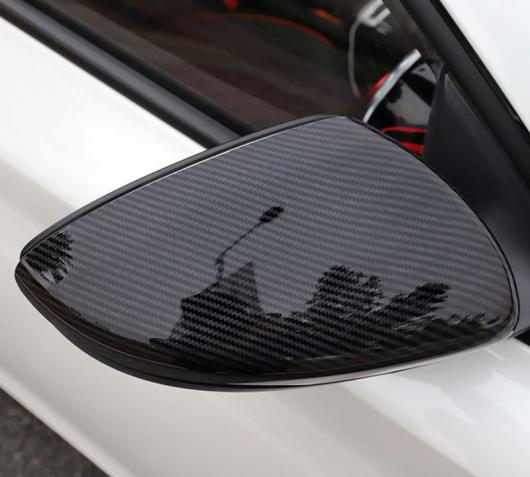 2ピース 適用: MG MG6 2017-2018 バックミラー ミラー 装飾 カバー カーボンファイバー パターン AL-PP-6915 AL Exterior parts for cars