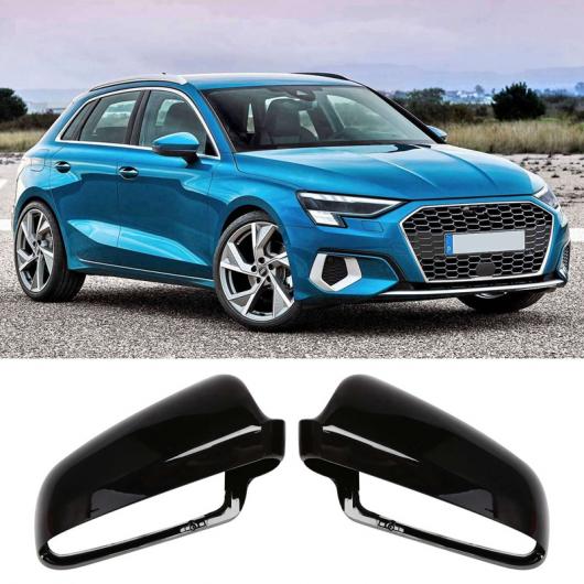光沢ブラック ミラー カバー キャップ 適用: A3 8P A4 B6 B7 A6 4F C6 PRE-LCI 04-08 タイプ1 AL-PP-7274 AL Exterior parts for cars