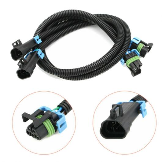 ペア 24 インチ オキシジェン O2 センサー エクステンション ワイヤー ハーネス 適用: カマロ コルベット LS2 LS3 LS7 L99 LTT 213-4408 213-1694 ブラック AL-PP-7348 AL Car parts|オートパーツエージェンシー
