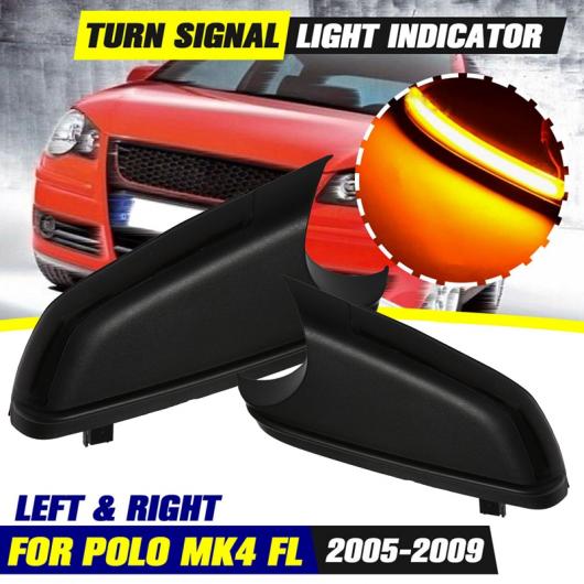 バックミラー ミラー インジケーター 適用: P-OLO MK4 FL 2005-2009 シュコダ オクタヴィア 2006-2010 LED ダイナミック ウインカー ライト ランプ AL-PP-7365 AL Car parts
