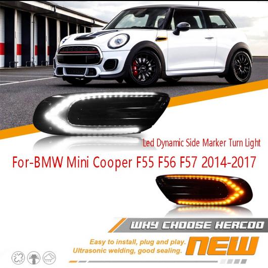 LED ダイナミック サイド マーカー ウインカー インジケーター リピーター ライト 適用: BMW ミニ クーパー F55 F56 F57 2014-2017 AL-PP-7703 AL Car parts