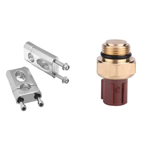 2セット アクセサリー 1ペア 7/8 インチ 22mm ハンドルバー クランプ＆1ピース ラジエーター クーラント ファン ウォーター 温度 センサー タイプ1 AL-PP-8715 AL Car parts