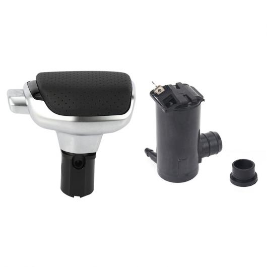 1ピース 自動車 レザー ギア シフト ノブ＆1ピース シールド ウォッシャー ポンプ AL-PP-9047 AL Car parts