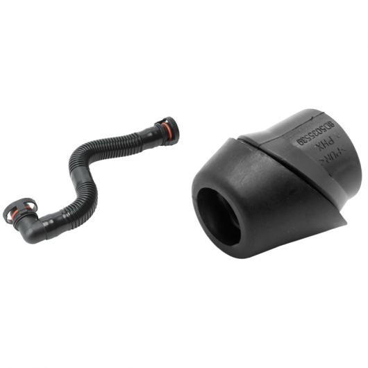2ピース アクセサリー 1ピース エンジン クランクケース ブリーザー ホース 94810721702＆1ピース エアリアル 固定器具 ベース カバー AL-PP-9062 AL Car parts