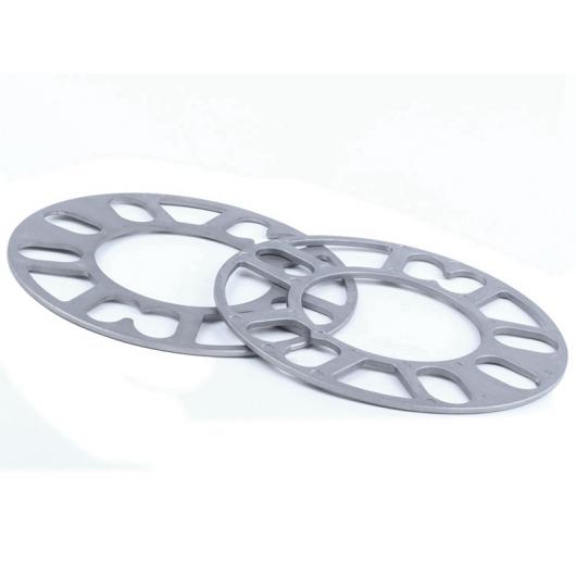 適用: 車両 4 ホール 5 ホール ホイール 3mm 厚さ ホイール リム スペーサー シルバー トーン 4ピース AL-PP-9272 AL Car parts