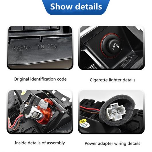 適用: A4 B8 A5 Q5 2009-2015 フロント コンソール 灰皿 アセンブリ 8K0857951 C8KD857951 AL-PP-9366 AL Car parts