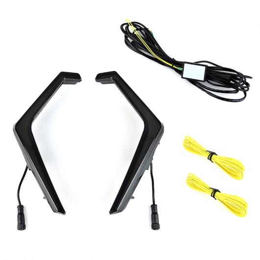 LED センター グリル ライト ウインカー ライト 6500K デイタイム ランニング ライト 適用: ポラリス RZR XP 4 1000 ターボ 2019-2022 AL-PP-9390 AL Car parts