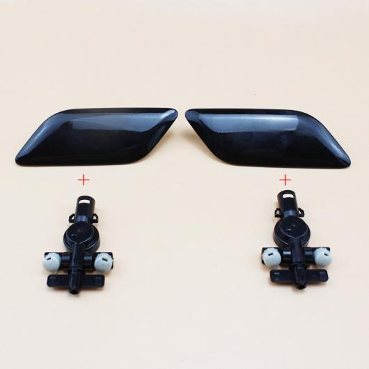 ブラック ヘッドライト ウォッシャー ノズル ジェット HID メンバー キャップ コネクタ 85045-33060 85044-33070 適用: トヨタ カムリ 2009-2011 1ペア AL-QQ-2319 AL Exterior parts for cars