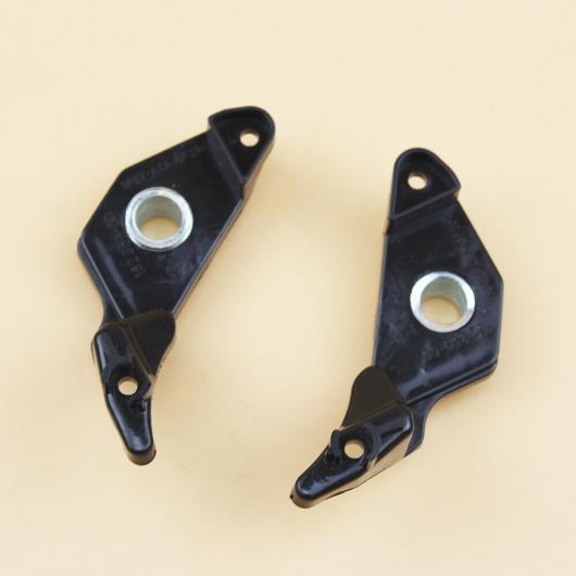 2ピース 左＆右 ヘッドライト ランプ リペア ブラケット クリップ 適用: BMW 5シリーズ E60 E61 2004-2010 63126941478 63126942478 ブラック AL-QQ-2634 AL Car parts