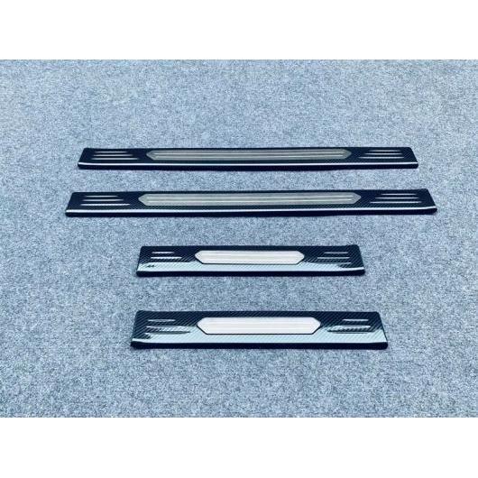 適用: 日産 X-トレイル ローグ T33 2021 2022 ステンレス スチール アウトサイド ドア シル パネル スカッフ プレート キック ステップ トリム カバー プロテクター カーボン調 AL-QQ-3349 AL Interior parts for cars｜オートパーツエージェンシー