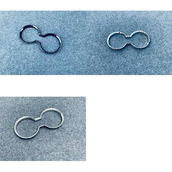 適用: 日産 X-トレイル ローグ T33 2021 2022 ABS クローム フロント センター コンソール カップ ドリンク ホルダー カバー トリム カーボン調～マット AL-QQ-3353 AL Interior parts for cars
