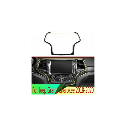 適用: ジープ/JEEP グランド チェロキー/CHEROKEE 2018-2020 アクセサリー カーボンファイバー調 ナビゲーション ボックス ステッカー ナビゲーション スイッチ パネル AL-QQ-3691 AL Car parts