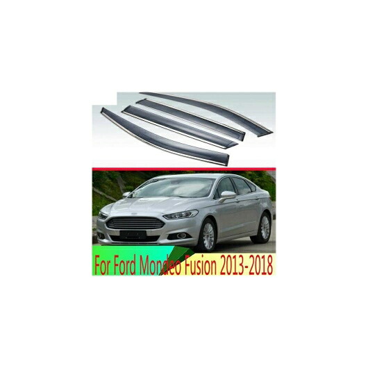 適用: フォード/FORD モンデオ フュージョン 2013 2014 2015 2016 2017 2018 プラスチック エクステリア バイザー 吹き出し口 シェード ウインドウ サン レイン ガード デフレクター AL-QQ-4006 AL Exterior parts cars