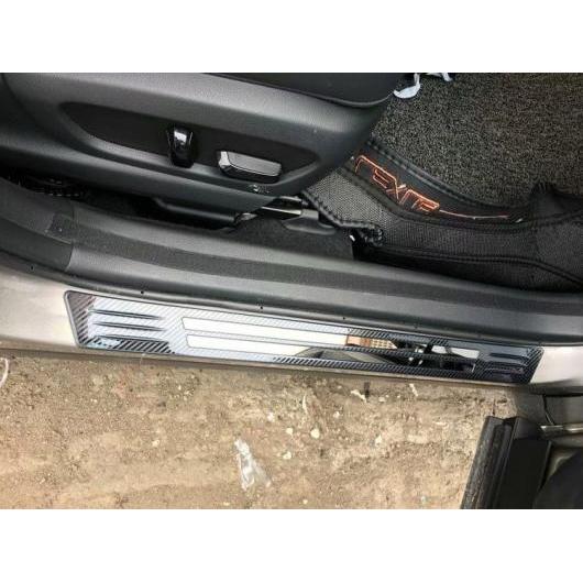 適用: レクサス UX200 250H 260H 2019 2020 2021 ステンレス スチール アウトサイド ドア シル パネル スカッフ プレート キック ステップ トリム カバー プロテクター カーボン調 AL-QQ-4382 AL Interior parts for cars|オートパーツエージェンシー