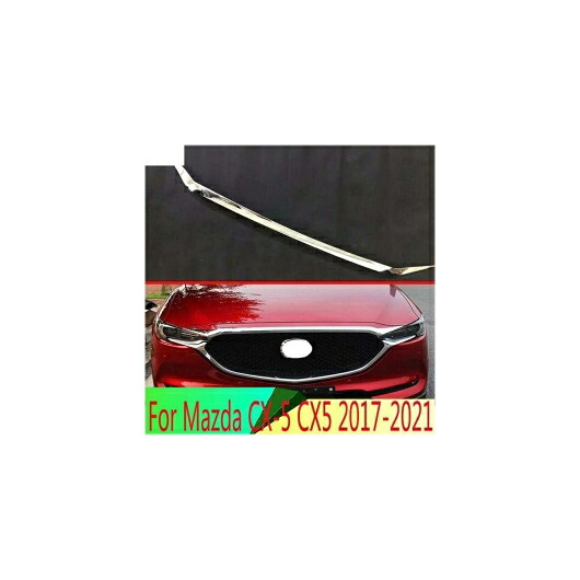 適用: マツダ CX-5 CX5 2017-2021 ABS クローム フロント フード ボンネット グリル グリル バンパー リップ メッシュ トリム カバー AL-QQ-4276 AL Exterior parts for cars