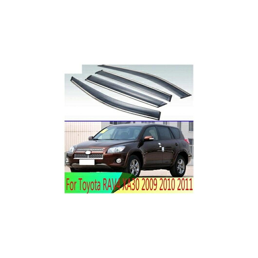 適用: トヨタ RAV4 XA30 2009 2010 2011 プラスチック エクステリア バイザー 吹き出し口 シェード ウインドウ サン レイン ガード デフレクター AL-QQ-4293 AL Exterior parts for cars｜オートパーツエージェンシー 15,422円