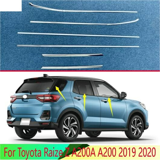適用: トヨタ ライズ Z A200A A200 2019 2020 ボディ スタイリング スティック ステンレス スチール ウインドウ ガーニッシュ ウインドウ ストリップ トリム AL-QQ-4892 AL Exterior parts for cars｜オートパーツエージェンシー