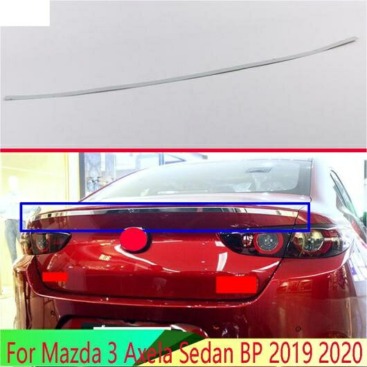 適用: MAZDA3 アクセラ セダン BP 2019 2020 ステンレス スチール リア ブーツ ドア トランク メンバー カバー トリム テールゲート ガーニッシュ AL-QQ-4904 AL Exterior parts for cars