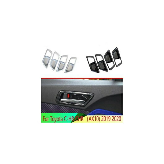 適用: トヨタ C-HR CHR AX10 2019 2020 ABS クローム インナー ドア ハンドル カバー キャッチ ボウル トリム ベゼル AL-QQ-4843 AL Interior parts for cars