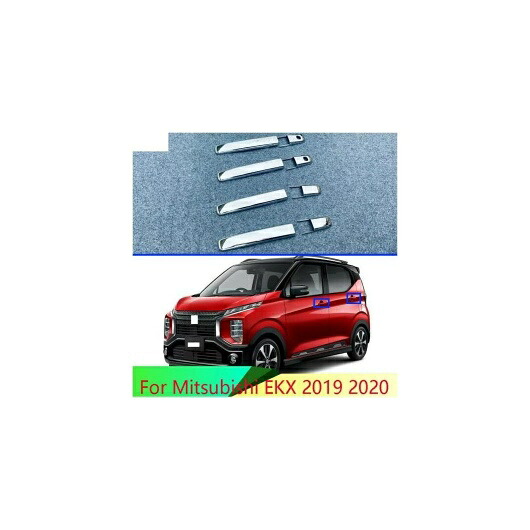 適用: 三菱 EK X 2019 2020 ABS クローム ドア ハンドル カバー トリム モールディング AL-QQ-4888 AL Exterior parts for cars