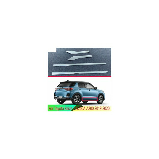 適用: トヨタ ライズ Z A200A A200 2019 2020 ABS クローム サイド ドア ボディ モールディング モールディング トリム AL-QQ-4998 AL Exterior parts for cars