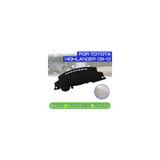 ダッシュボード マット 防汚 滑り止め カバー UV 保護 シェード 適用: トヨタ ハイランダー 2009 2010 2011 2012 2013 右ハンドル用・左ハンドル用 AL-QQ-5329 AL Interior parts for cars